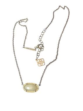 Kendra Scott Elisa Pendant Necklace | Ivory Mother of Pearl & Gold Tone